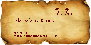 Tőkés Kinga névjegykártya
